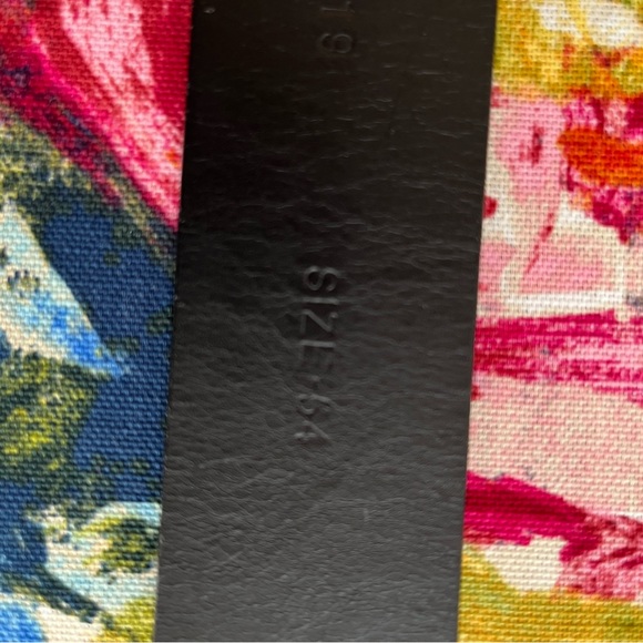 Authentic Giorgio Armani adjustable black leather belt size 54 - Picture 9 of 13